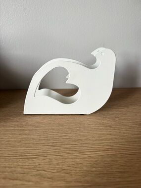 White Bird-Shaped Decorative Napkin Holder